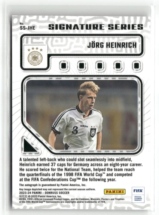 Fußball Jörg Heinrich 2023-24 Panini Donruss Soccer #SS-JHE Auto Germany Trading Card Original