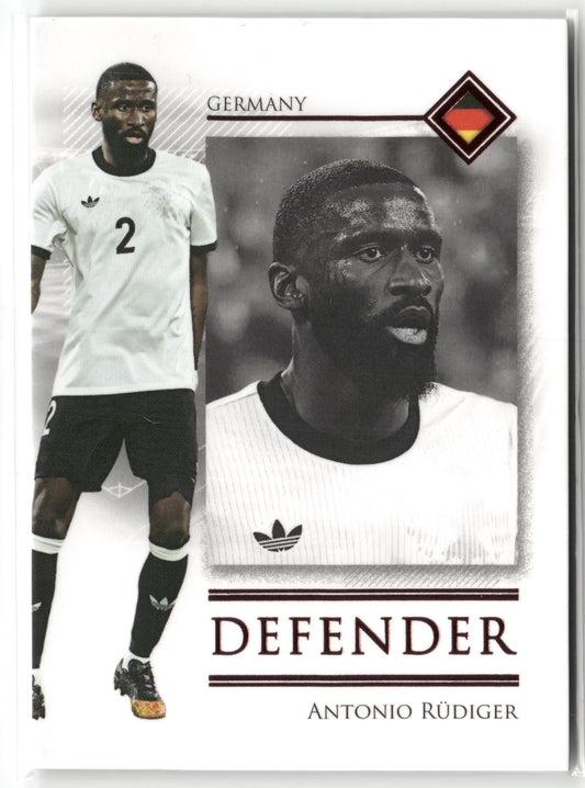 Fußball Antonio Rüdiger 2025 Futera Unique #024 Pink /55 Germany Trading Card Original