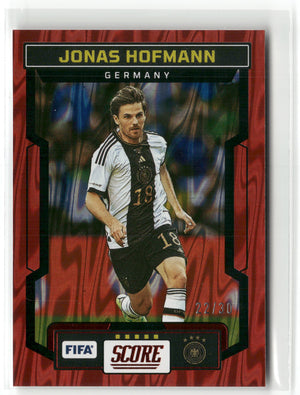 Fußball Jonas Hofmann 2023-24 Panini Score FIFA Soccer #84 Red Seismic /30 Germany Trading Card Original