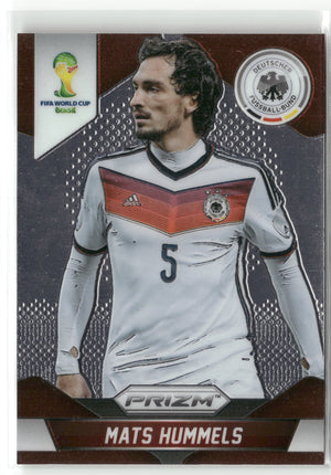 Fußball Mats Hummels 2014 Panini Prizm FIFA World Cup #84 Germany Trading Card Original