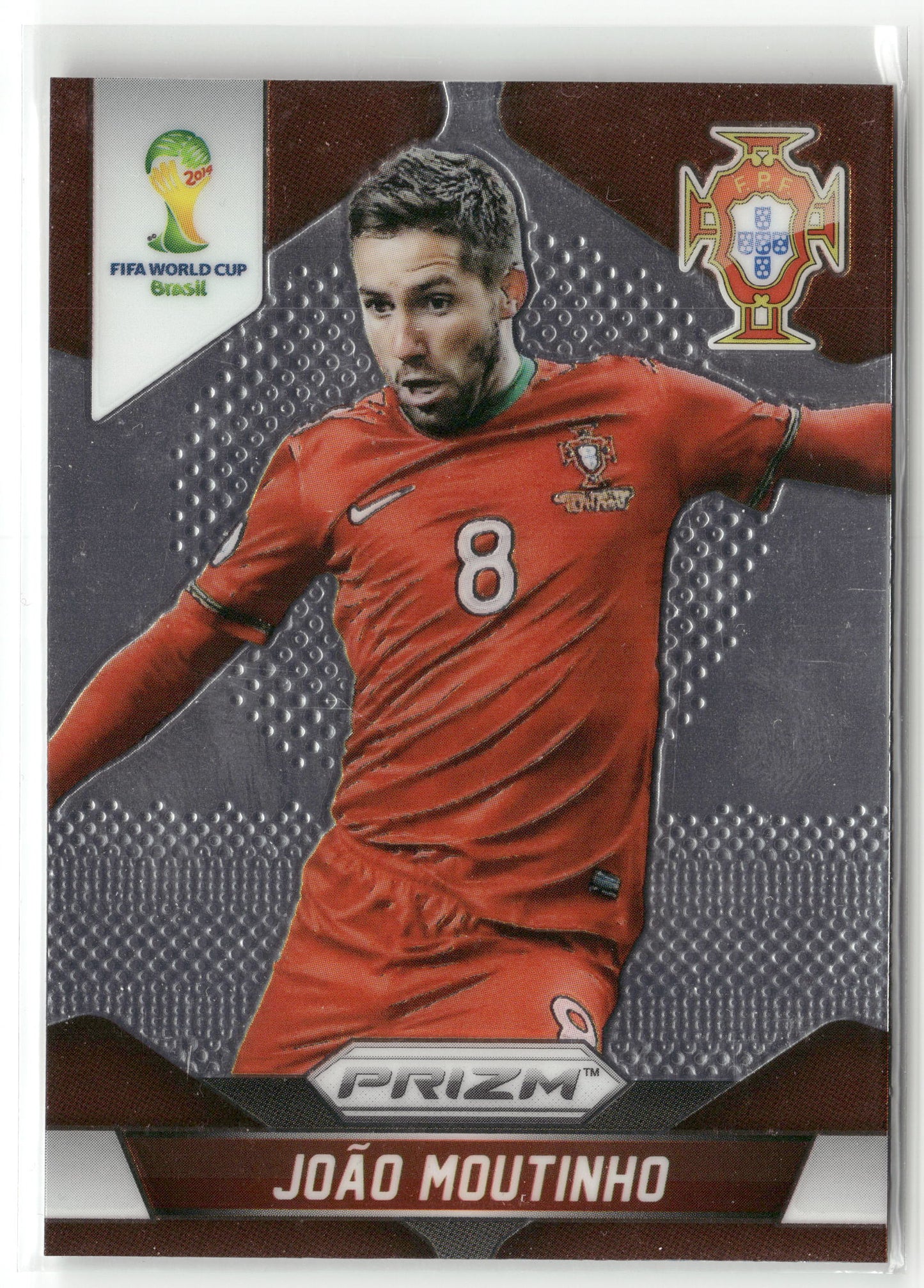 Fußball João Moutinho 2014 Panini Prizm FIFA World Cup Brasil #158 Portugal Trading Card Original