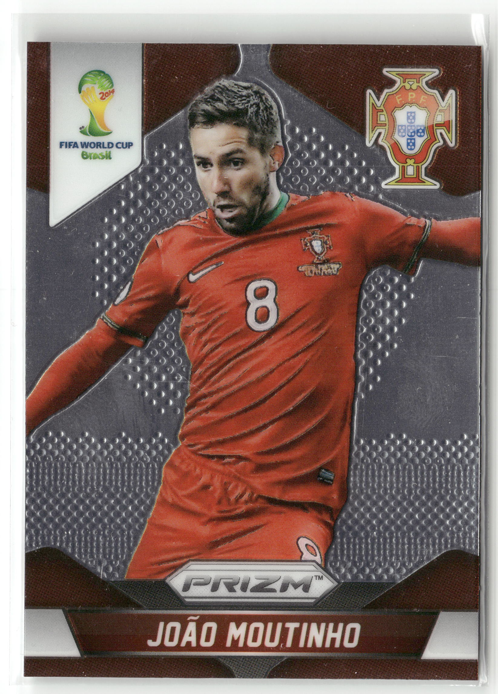 Fußball João Moutinho 2014 Panini Prizm FIFA World Cup Brasil #158 Portugal Trading Card Original