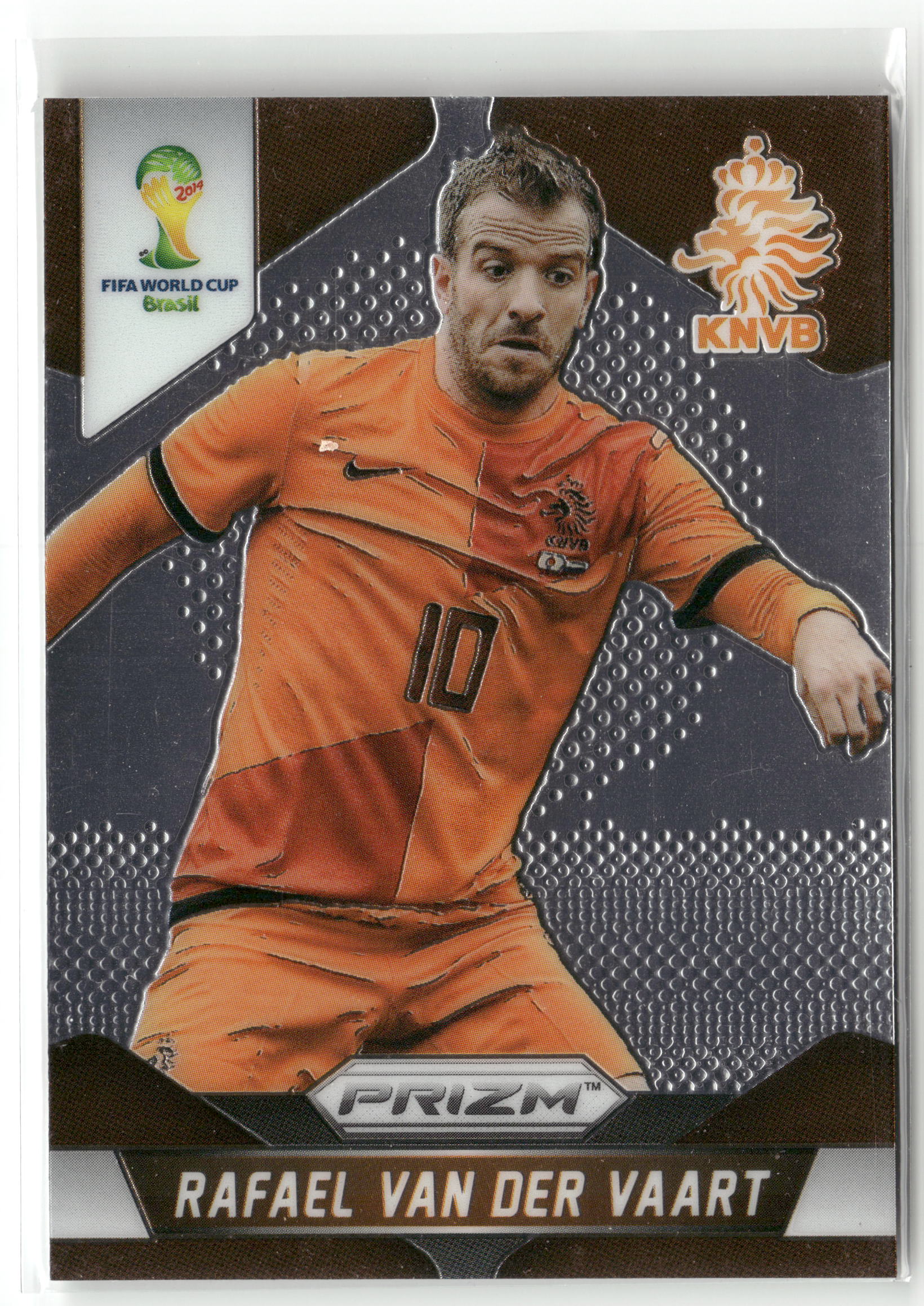 Fußball Rafael van der Vaart 2014 Panini Prizm FIFA World Cup Brasil #32 Netherlands Trading Card Original