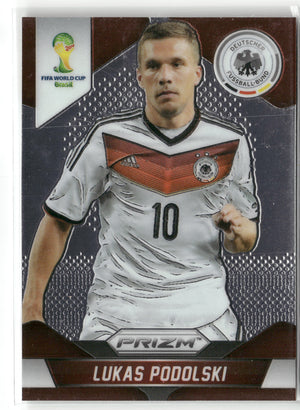 Fußball Lukas Podolski 2014 Panini Prizm FIFA World Cup Brazil #92 Germany Trading Card Original