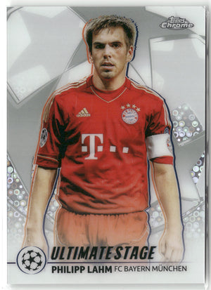 Fußball Philipp Lahm 2025-26 Topps Chrome UEFA Club Competitions #US-34 FC Bayern München Trading Card Original