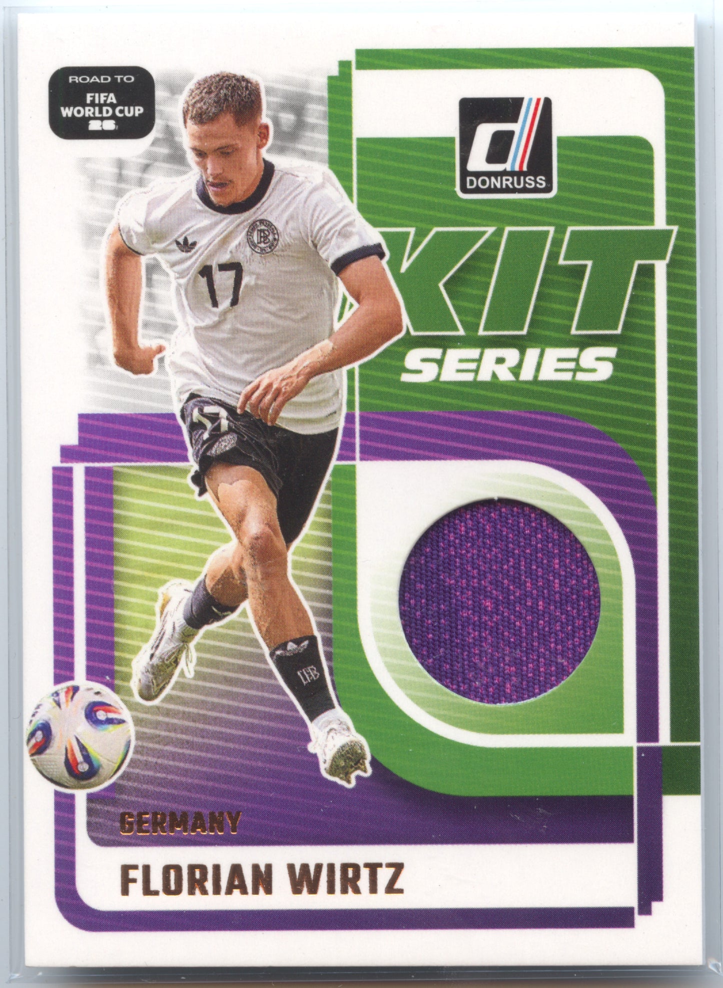 Fußball Florian Wirtz 2025-26 Panini Donruss Road to FIFA World Cup 26 Soccer #KS-FW Kit-Series Germany Trading Card Original