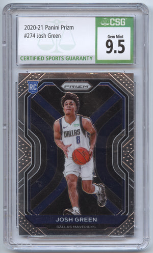 Basketball NBA Josh Green Rookie - 2020-21 Panini Prizm Basketball - CSG 9 - Dallas Mavericks #274 Trading Card Original