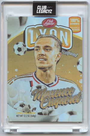 Fußball Maxence Caqueret - Club Legacyz 2025 - /100 - Lyon Trading Card Original