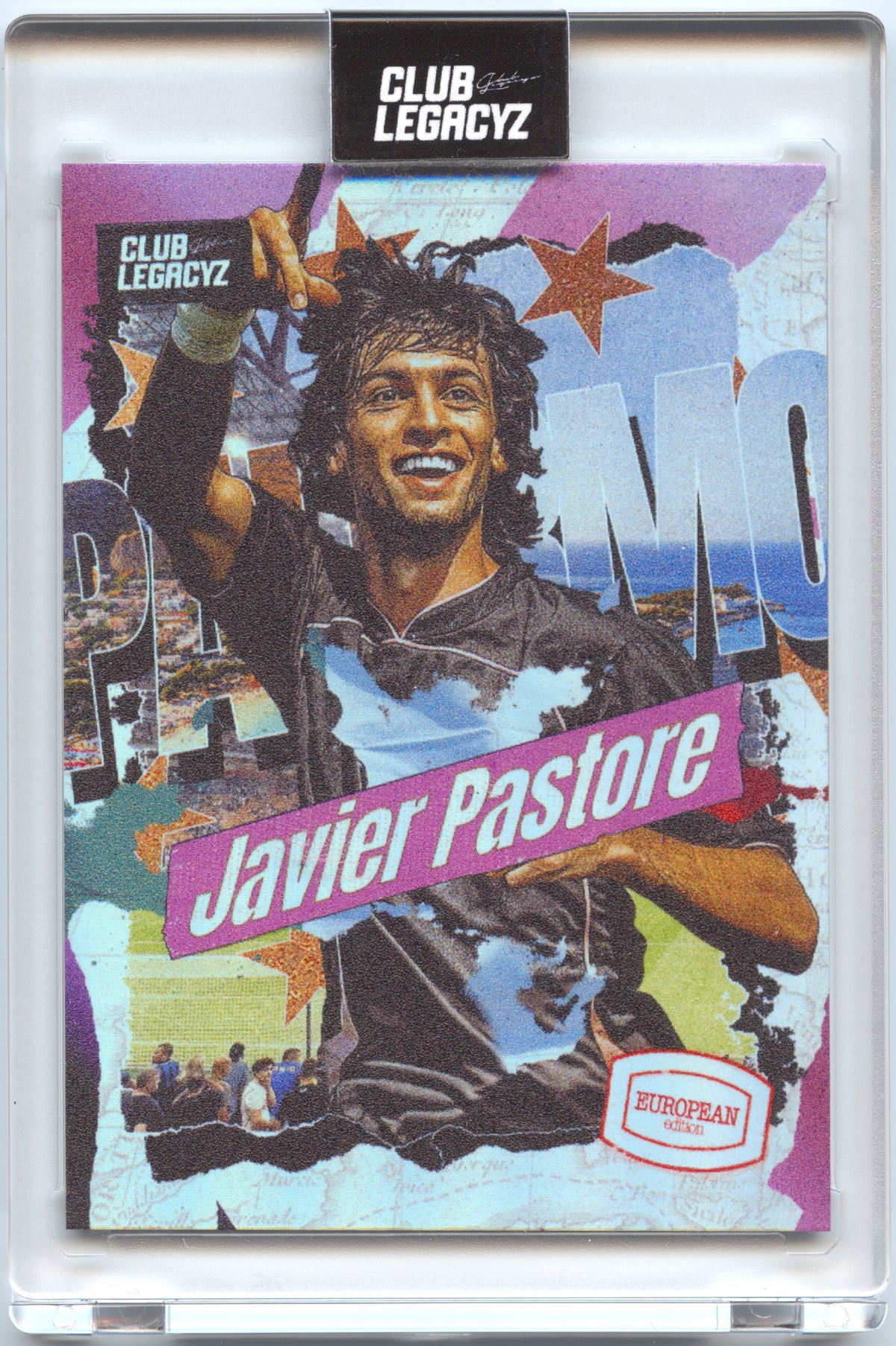 Fußball Javier Pastore - Club Legacyz 2025 - Tange of Europe /100 Trading Card Original