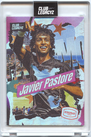 Fußball Javier Pastore - Club Legacyz 2025 - Tange of Europe /100 Trading Card Original