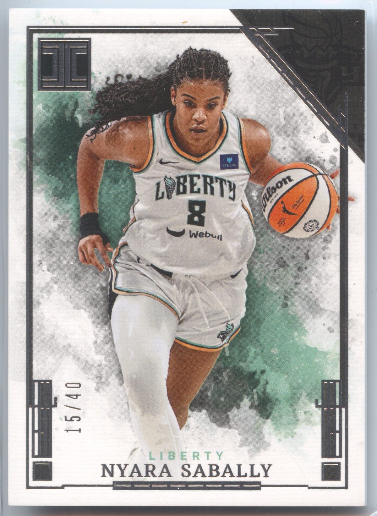 Basketball NBA Nyara Sabally - 2025 Panini Impeccable WNBA Basketball - Silver /40 - New York Liberty #85 Trading Card Original