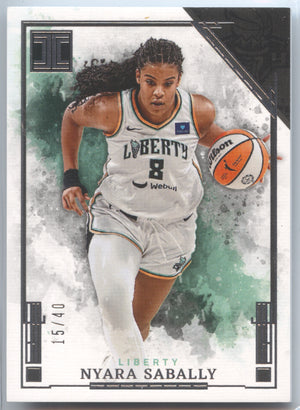 Basketball NBA Nyara Sabally - 2025 Panini Impeccable WNBA Basketball - Silver /40 - New York Liberty #85 Trading Card Original