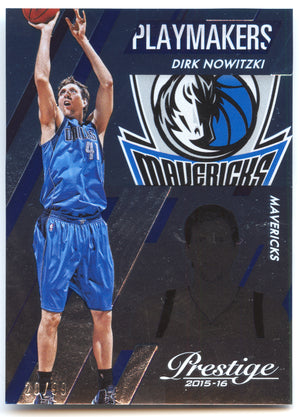 Basketball NBA Dirk Nowitzki - 2015-16 Panini Prestige Basketball - Green /99 - Dallas Mavericks #19 Trading Card Original