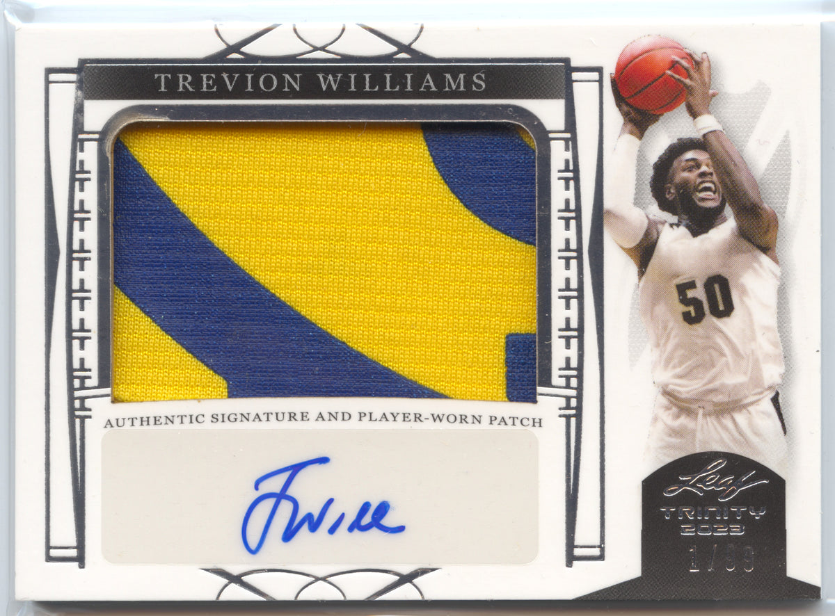 Basketball NBA Trevion Williams - 2023 Leaf Trinity - Relic-Auto 1/99 #PA-TW1 Trading Card Original